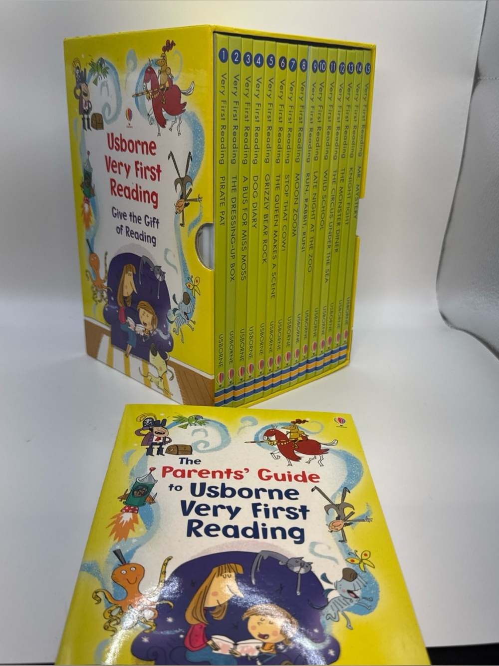 Usborne Very First Reading Set 15 Hardcover Books Phonics Early Learning Box Set